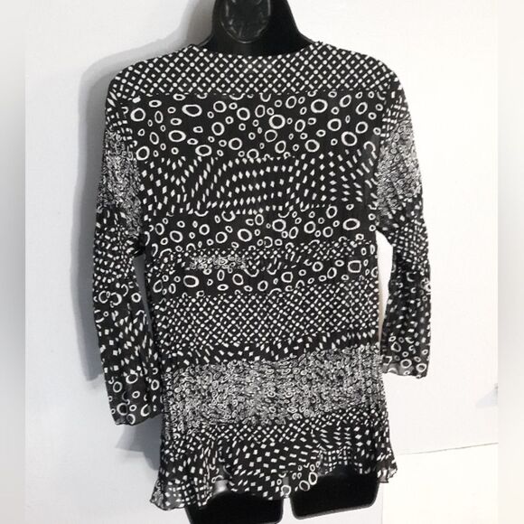 Elementz sheer crinkle blouse - Picture 4 of 4